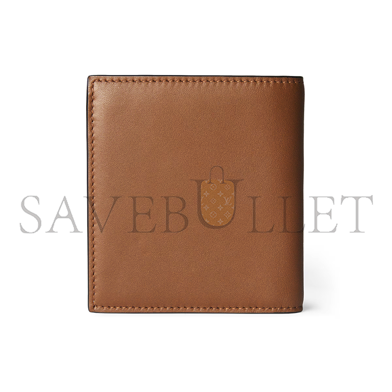 GUCCI GG EMBLEM BI-FOLD EMBOSSED WALLET 818949 (20*10cm)